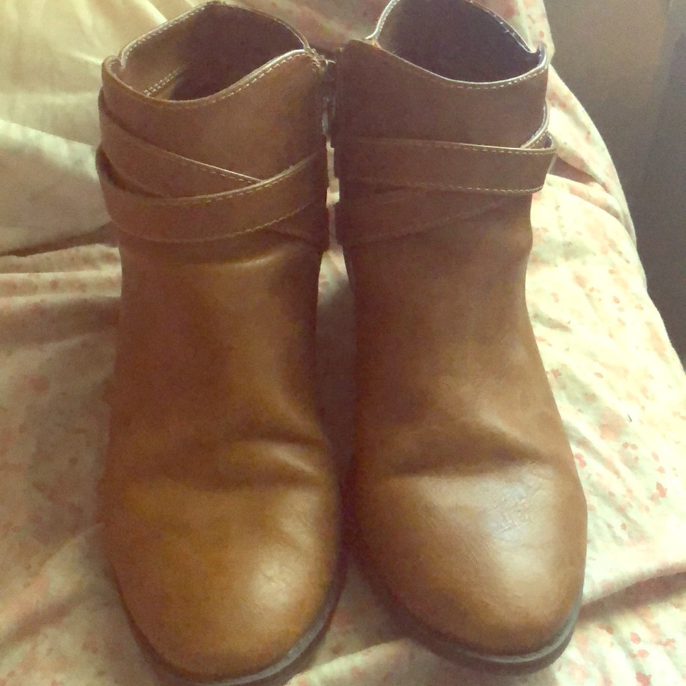 Brown booties